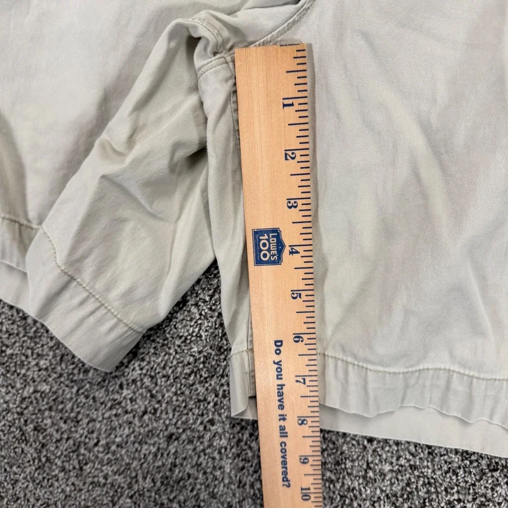 Faherty Island‎ Life Shorts Mens 35/7.5 Beige Organic Cotton Stretch Chino